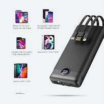 power bank type c 20000mah - Veger C20 (W2047 / W2059), 20000mAh, juodas (black) - 16 nuotrauka