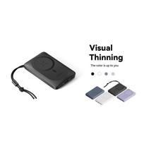 10000mah power bank - Veger MagOn VP1151/W1151, 10000mAh, 20W, belaidis įkrovimas, baltas (white) - 6 nuotrauka