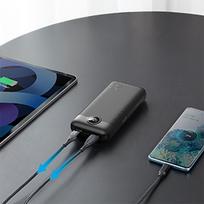 powerbank 20000mah - Veger L20S 20000mAh, 20W, balta - 6 nuotrauka