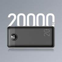 powerbank 20000mah - Veger L20S 20000mAh, 20W, balta - 7 nuotrauka