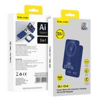 magsafe baterija - Blavec BJ-04 5000 mAh 22.5W Ultra Slim 7.8mm Mėlyna (Blue) - 2 nuotrauka