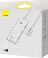 usb a to usb c usb 3.0 - Baseus Lite Series HUB 4in1 USB-A į 4xUSB-A 3.0 (WKQX030101) Juodas (Black) - 3 nuotrauka