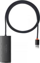 usb a to usb c usb 3.0 - Baseus Lite Series HUB 4in1 USB-A į 4xUSB-A 3.0 (WKQX030101) Juodas (Black) - 5 nuotrauka
