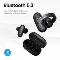 amazfit usb - Amazfit Up Headset Wireless Black (Juodos) - 6 nuotrauka
