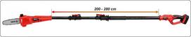 teleskopinis saku pjuklas - YATO YT-82836 | Li-ion | 18V | 200-280CM - 3 nuotrauka