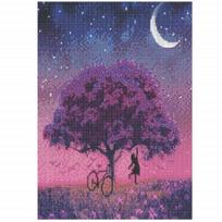 Deimantinė mozaika Springos DP0037, rožinė/violetinė sp.
