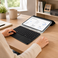 ipad 11 - Amazingthing Minimal Case Keylite Combo Keyboard iPad Air M3 11" Black - 5 nuotrauka