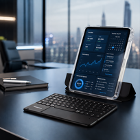 ipad 11 - Amazingthing Minimal Case Keylite Combo Keyboard iPad Air M3 11" Black - 6 nuotrauka