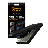 iphone 17 stiklas - PanzerGlass Stealth Screen Protector w. Black Frame iPhone 17 Air Ultra-Wide Fit w. Fastfit in-a-box - 2 nuotrauka