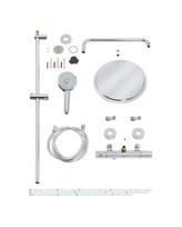 duso termostatas - Dušo sistema su termostatiniu maišytuvu Grohe Euphoria 310, nerūdijančio plieno (Brushed Steel) - 2 nuotrauka