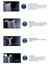 duso termostatas - Dušo sistema su termostatiniu maišytuvu Grohe Euphoria 310, nerūdijančio plieno (Brushed Steel) - 5 nuotrauka