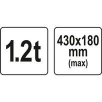 malku skaldiklis - Medienos skaldytuvas 430x180mm YT-79943 YATO - 2 nuotrauka
