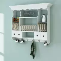vidaXL Virtuvinė spintelė, medinė, balta (White)