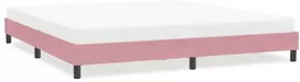 vidaXL Lovos rėmas, rožinis (Pink), 200x220 cm, aksomas
