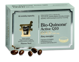 eurovaistine -  PHARMA NORD BIO-QUINONE ACTIVE Q10 GOLD, 90 minkštų kapsulių - 2 nuotrauka