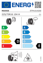 padangos 225 75 r16 - Maxxis MA-SW 225/75 R16 104H - 2 nuotrauka