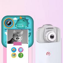 momentinis fotoaparatas vaikams - Wozinsky WDT-04 Thermal Printer Camera for Kids Green (Žalias) - 5 nuotrauka