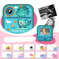 momentinis fotoaparatas vaikams - Wozinsky WDT-04 Thermal Printer Camera for Kids Green (Žalias) - 7 nuotrauka