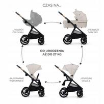 kinderkraft vezimeliai - KINDERKRAFT Nea 2.0 2in1, smėlio (Sand Beige) - 3 nuotrauka