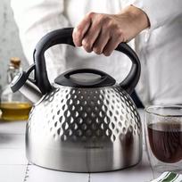 virdulys su svilpuku - Klausberg KB-7642 3L Plieninis virdulys su švilpuku Sidabro/Juodas (Silver/Black) - 2 nuotrauka