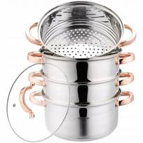 klausberg garu puodas - Klausberg Garų puodas KB-7736, 24 cm, Rožinė auksinė (Rose Gold) - 3 nuotrauka
