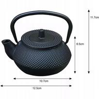 ketaus arbatinukas - King Hoff KH-1817 0.3L Ketaus arbatinukas su filtru (Cast Iron Tea Pot with Filter) - 2 nuotrauka