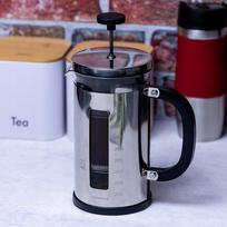 kavinukas press - Klausberg French Press Kavinukas 1 l (Skaidrus/Sidabrinis/Juodas) - 2 nuotrauka