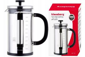 kavinukas press - Klausberg French Press Kavinukas 1 l (Skaidrus/Sidabrinis/Juodas) - 3 nuotrauka