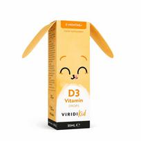 vitaminai vaikams -  VIRIDIAN skystas vitaminas D VIRIDKID, 400IU, 30 ml - 4 nuotrauka