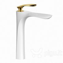 Mexen praustuvo maišytuvas Lily high white gold