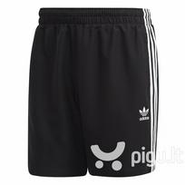 Šortai vyrams Adidas 3 Stripes Swim, juodi