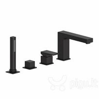 Mexen 4 dalių vonios maišytuvas Cube black
