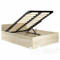 miegamo lovos 120 200 - Lova su grotelėmis NORE CLP 120x200 cm, ąžuolo spalvos - 1 nuotrauka