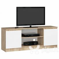 TV staliukas NORE RTV K140, ąžuolo spalvos/baltas
