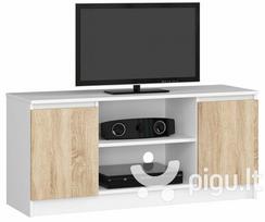 TV staliukas NORE RTV K120, baltas/ąžuolo spalvos
