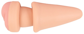 butt plug - Nature Skin 2-in-1 Butt Plug & Extension - Natūralus (Natural) - 4 nuotrauka