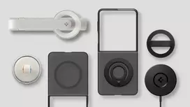z flip 7 - Samsung Spigen Capella Dėklas Galaxy Z Flip7, Frost Juodas (Frost Black) - 5 nuotrauka