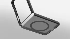 z flip 7 - Samsung Spigen Capella Dėklas Galaxy Z Flip7, Frost Juodas (Frost Black) - 6 nuotrauka