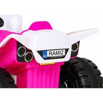 vaikiskas keturratis - Vaikiškas elektrinis keturratis Ramiz The Fastest, rožinė - 2 nuotrauka