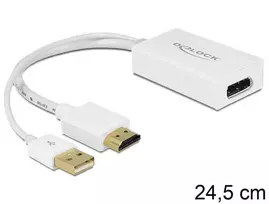 displayport 2.1 kabelis - Delock HDMI-A Male to DisplayPort Female Adapter - 2 nuotrauka