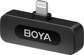mikrofonas lightning - Boya BY-V2 Belaidis mikrofonas Juodas (Black) - 5 nuotrauka