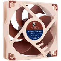 korpuso ausintuvas - Noctua NF-A6x15 PWM 60mm Ventiliatorius (Beige) - 5 nuotrauka