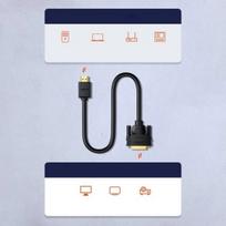 dvi kabelis - Ugreen 11150 HD106 Black - 2 nuotrauka