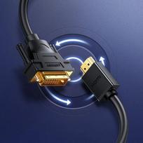 dvi kabelis - Ugreen 11150 HD106 Black - 4 nuotrauka