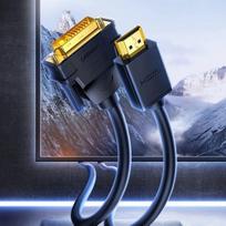 dvi kabelis - Ugreen 11150 HD106 Black - 5 nuotrauka