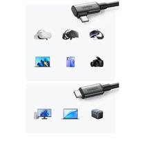 usb c 5m - Ugreen angled cable USB Type C - USB Type C, USCUGR90629_UGREEN - 2 nuotrauka