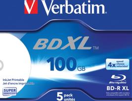 verbatim bd r - Duomenų laikmena Verbatim BD-R XL, 100GB, 5vnt. - 2 nuotrauka