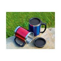 raudoni puodeliai - Termo puodelis BasicNature Stainless Steel Beaker MUG, 0.42L, raudonas - 2 nuotrauka