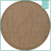 kilimai senukai apvalus - Kilimas lauko terasoms Ayyildiz Giza 1410, rudas, 120 cm x 120 cm - 3 nuotrauka