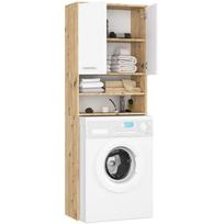 akord fin - Vonios spintelė virš skalbimo mašinos Akord Fin 2D, balta/artisan oak (White/Artisan Oak) - 3 nuotrauka
